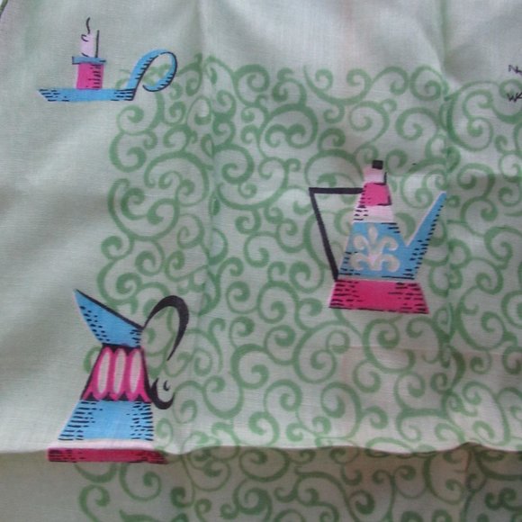 SALE Vintage Handkerchief Mid Century Design Mary Lewis - Picture 6 of 8
